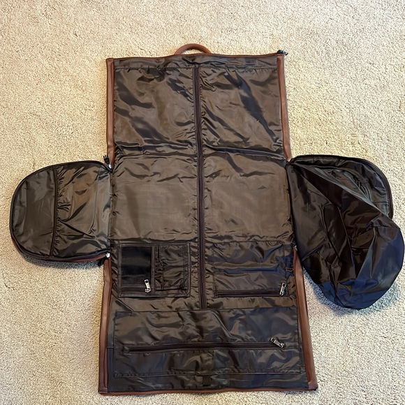 Brown Leather Duffle and Garment Bag by Sayfocnia - Picture 2 of 6